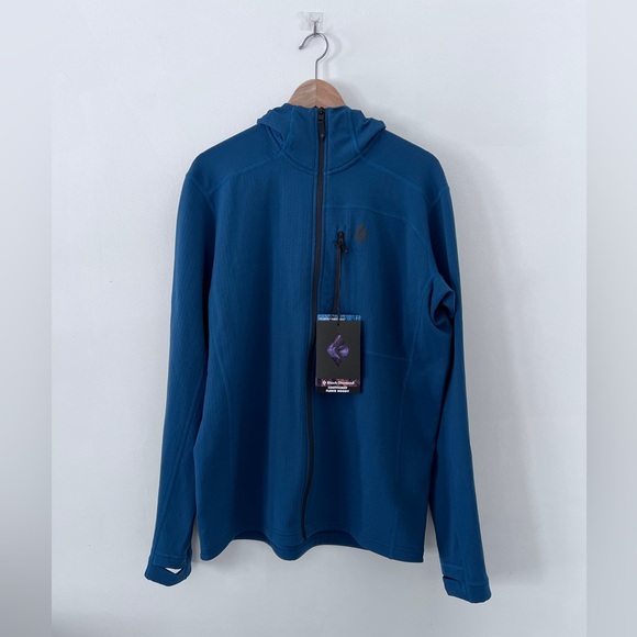 Blue Full-Zip Hoodie Black Diamond - Picture 1 of 10